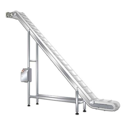 Vegetable Fruit Frozen Food Inclined Conveyor Automatic Belt Chain Conveying