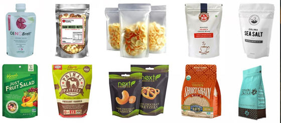 CE Certification Flat Pouch Rotary Packing Machine for Oatmeal Cookies Snacks