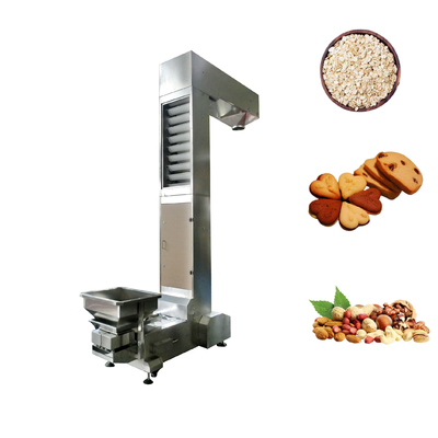 Oatmeal Cookies Nuts Transport Z Type Bucket Conveyor CE Certification