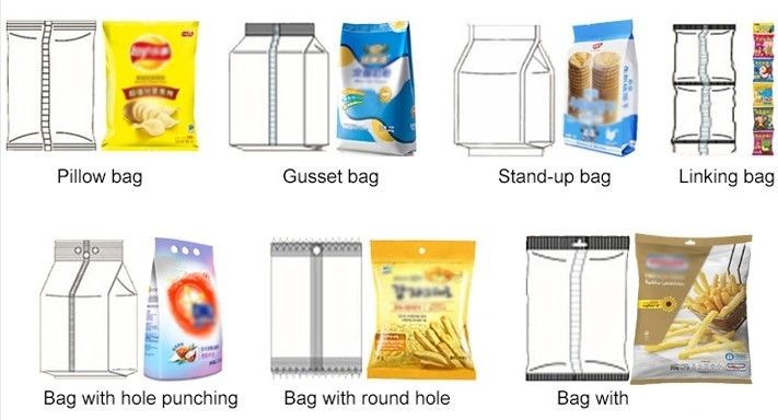 SS304 BOPP Dumpling Shrimp Frozen Food Packing Machine