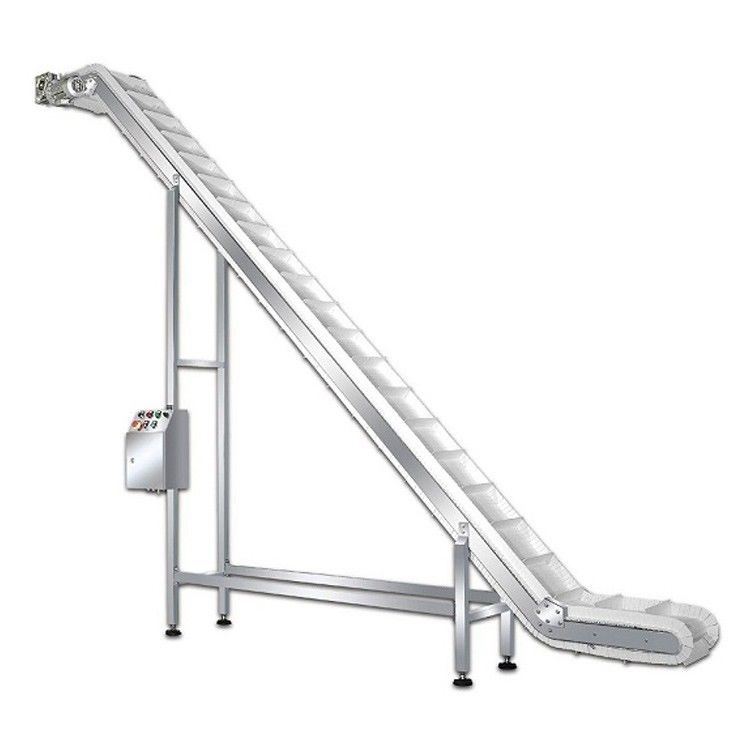 Vegetable Fruit Frozen Food Inclined Conveyor Automatic Belt Chain Conveying