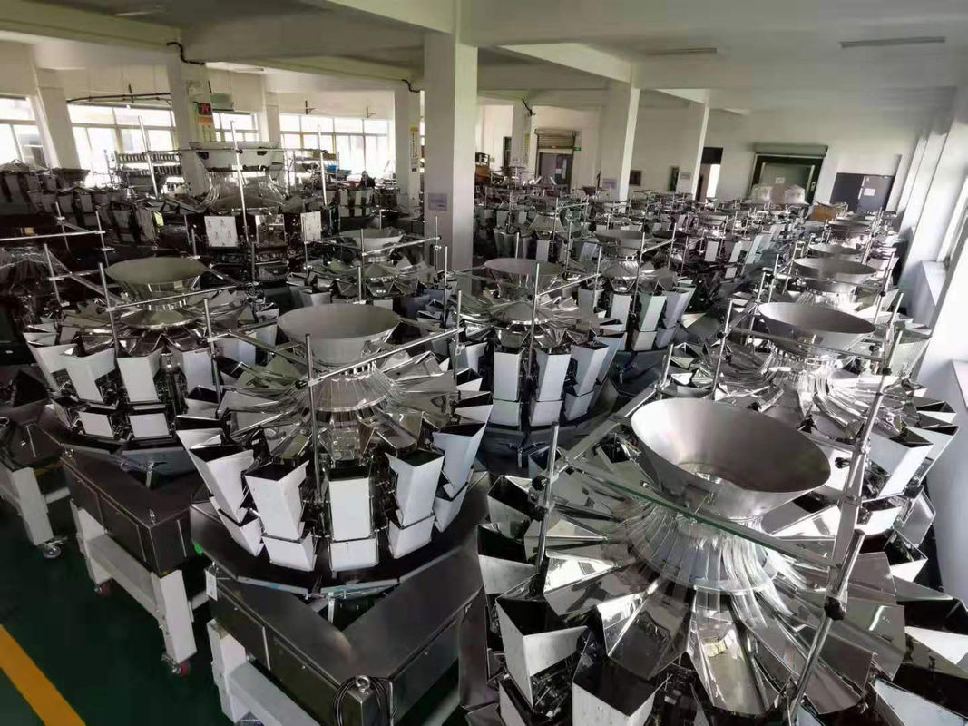 10 Heads Multihead Weigher 300g 500g For Fruits Blueberry Sea Food